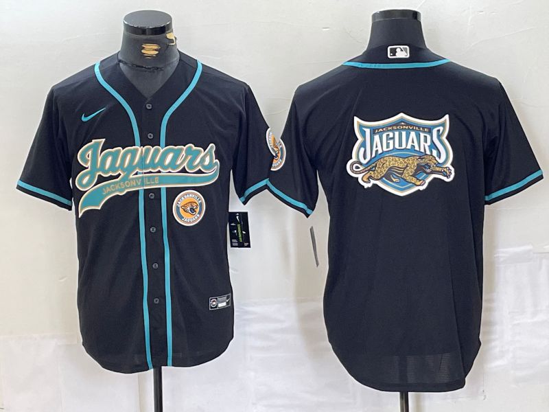 Men Jacksonville Jaguars Blank Black Joint Name 2024 Nike Limited NFL Jersey style 3->jacksonville jaguars->NFL Jersey